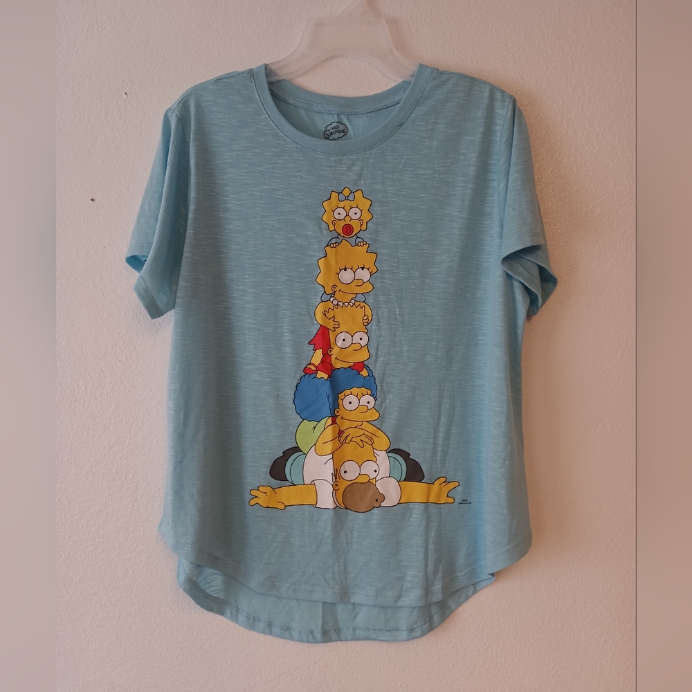 The Simpsons 20 televisions graphics short  sleeves shirt Women's Size XXL